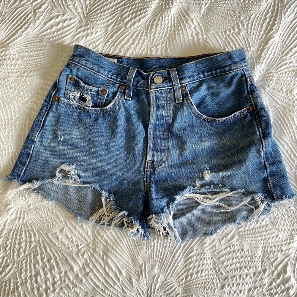 Urban Outfitters Levi 501 Denim Cutoff Shorts